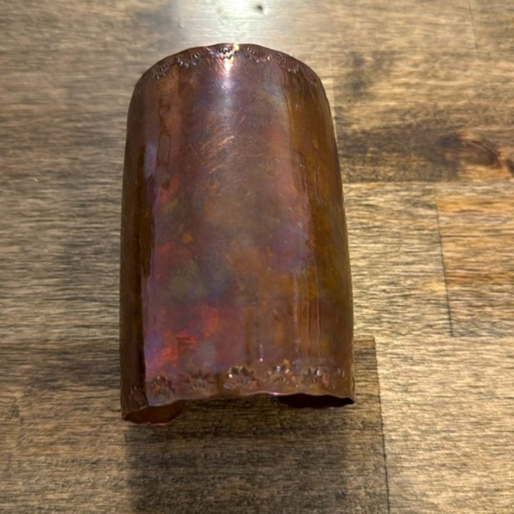 Solid Copper Cuff, Handmade - Picture 4 of 8